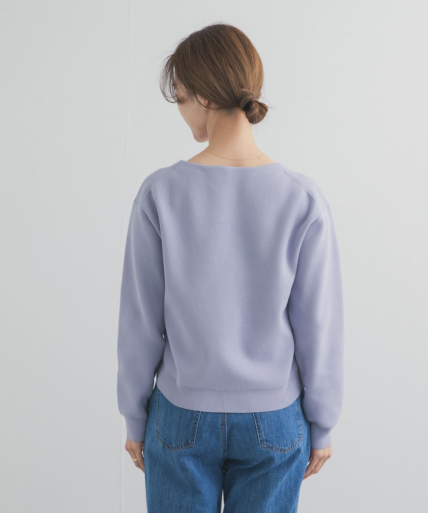 URBAN RESEARCH DOORS「『仁村紗和さん着用』『UR TECH Renew Knit』Vネックプルオーバー」|ニット・セーター|