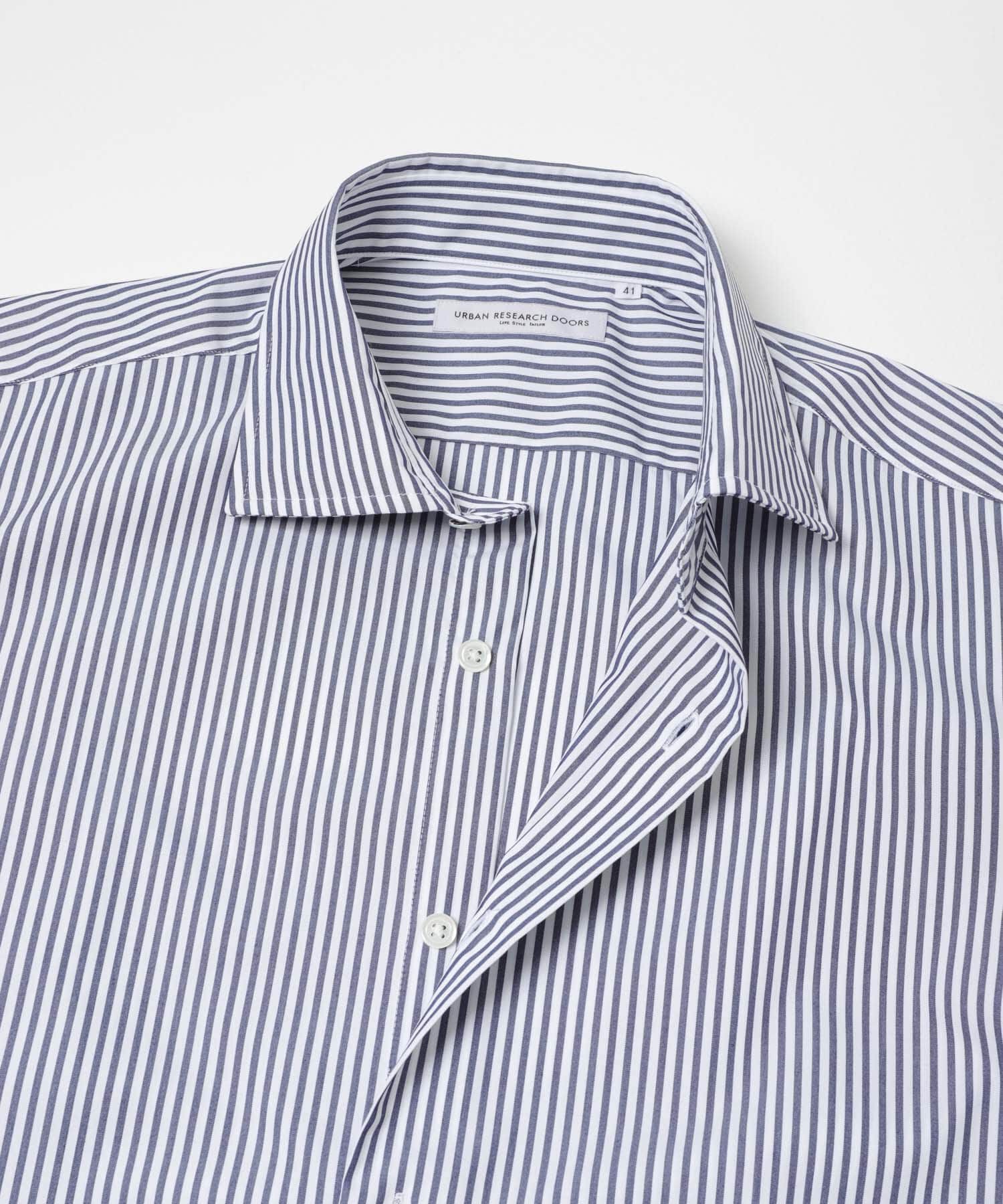 URBAN RESEARCH DOORS「LIFE STYLE TAILOR　セミワイドロンドンストライプシャツ」|シャツ・ブラウス|