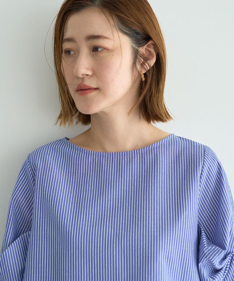 YECCA VECCA「パールタックスリーブブラウス」|シャツ・ブラウス|