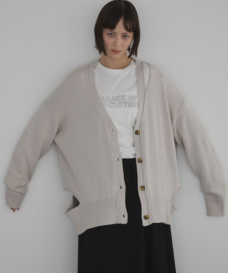 GARAGE OF GOOD CLOTHING「カットアウトニットカーディガン」|カーディガン|