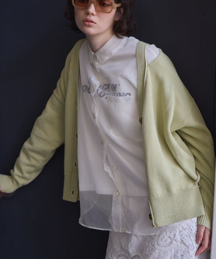 GARAGE OF GOOD CLOTHING「カットアウトニットカーディガン」|カーディガン|