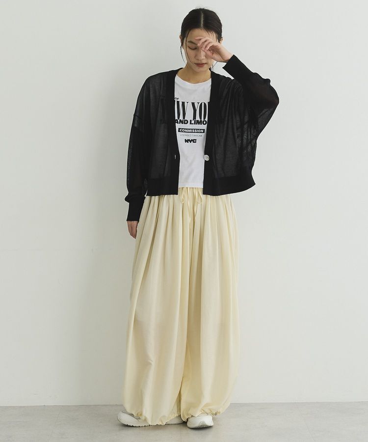 GARAGE OF GOOD CLOTHING「シアーショートドルマンニットカーデ」|カーディガン|