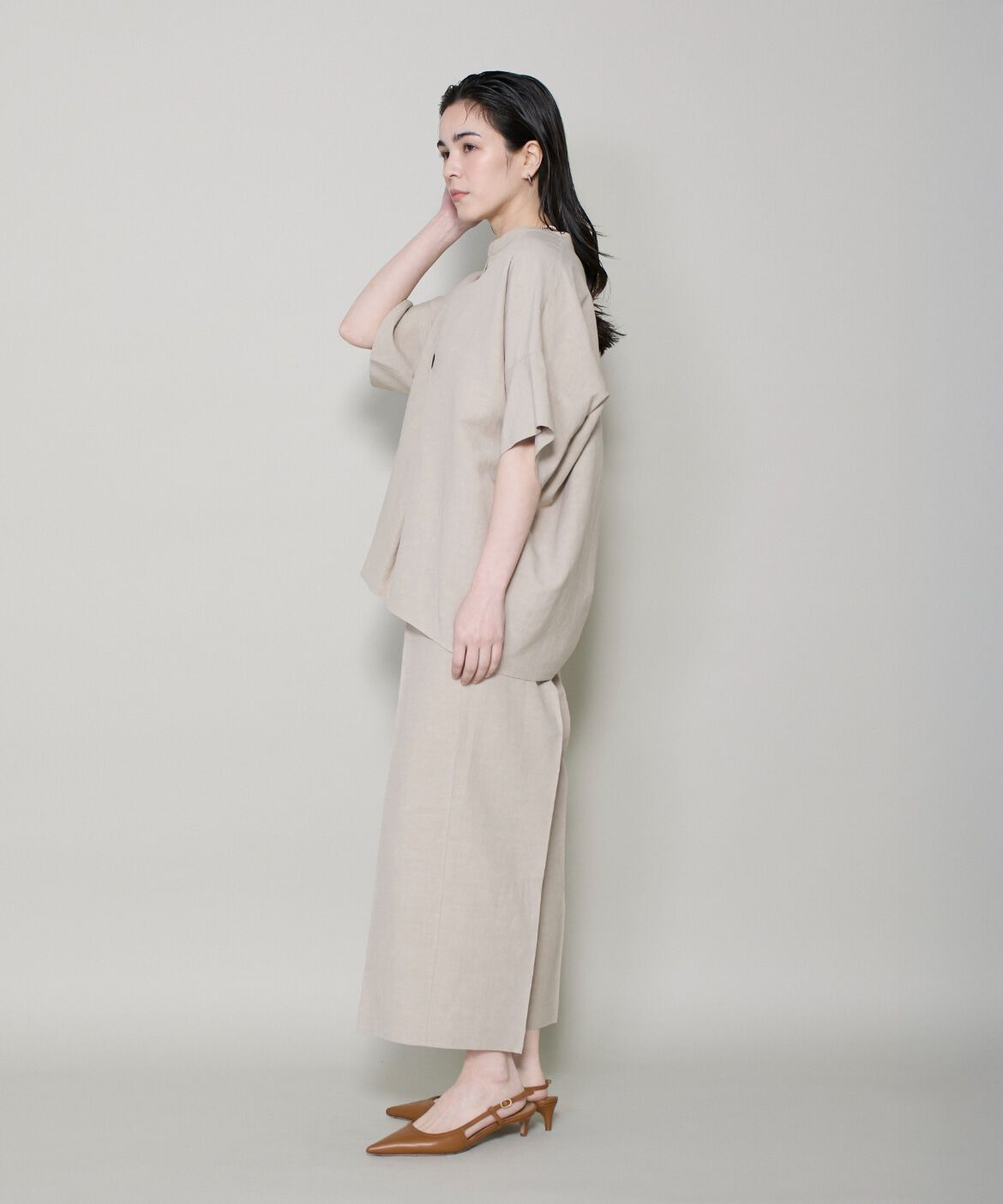 DAY by DAY it&rsquo;s international「リネンワイドクロップドパンツ」|その他|