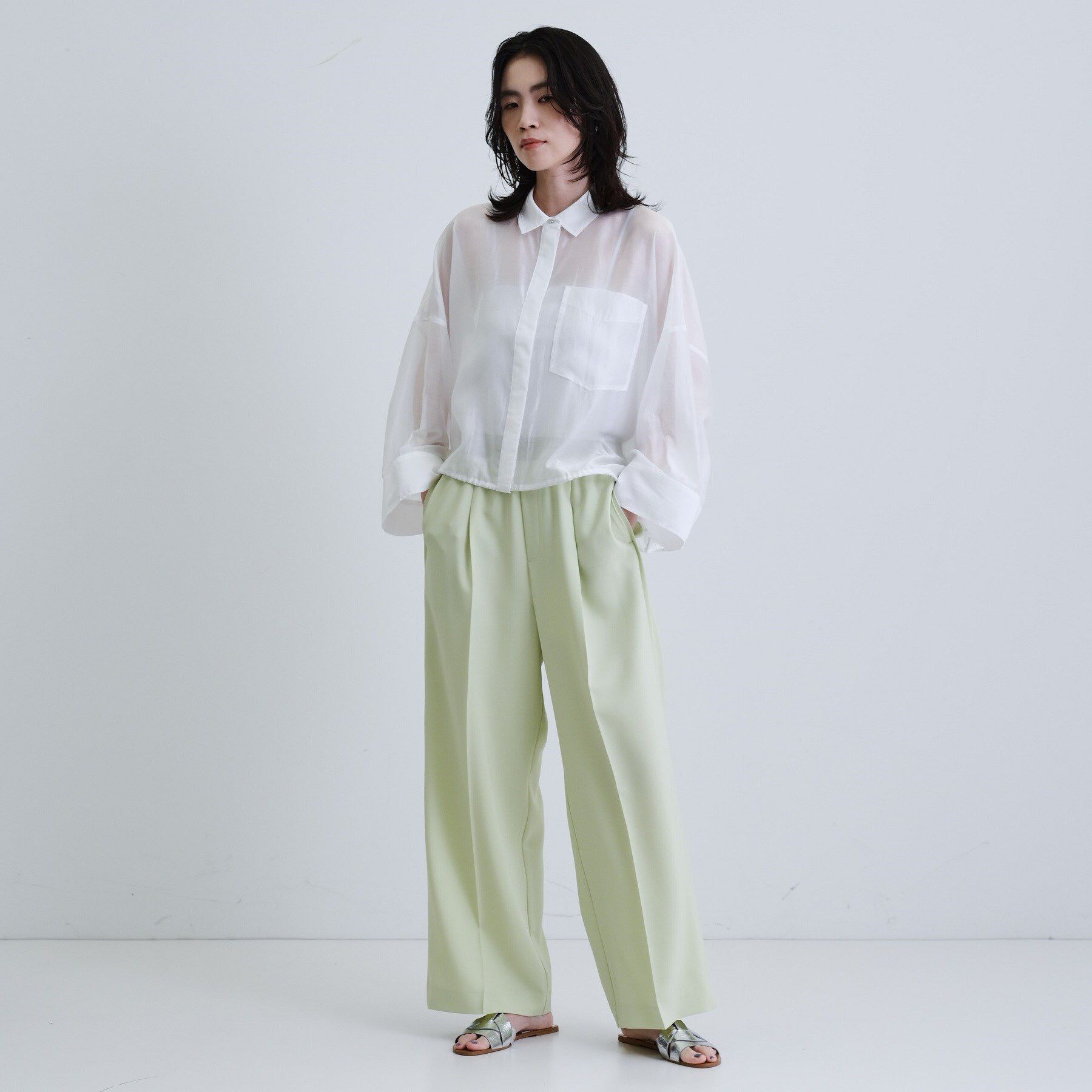 GALLEST「【セットアップ対応】イージーストレートワイドパンツ【カセット服／オケージョン／通勤】」|その他|