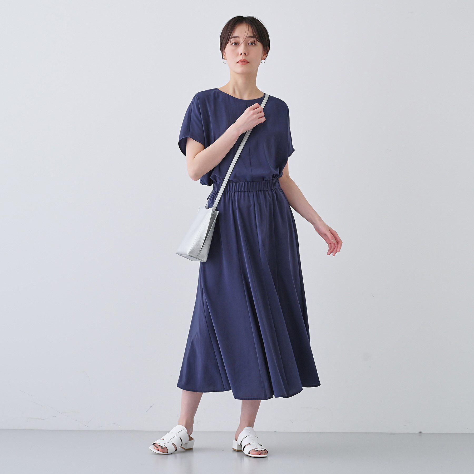INDIVI「【通気性◎撥水／接触冷感／UVケア】ドルマンスリーブブラウス」|シャツ・ブラウス|