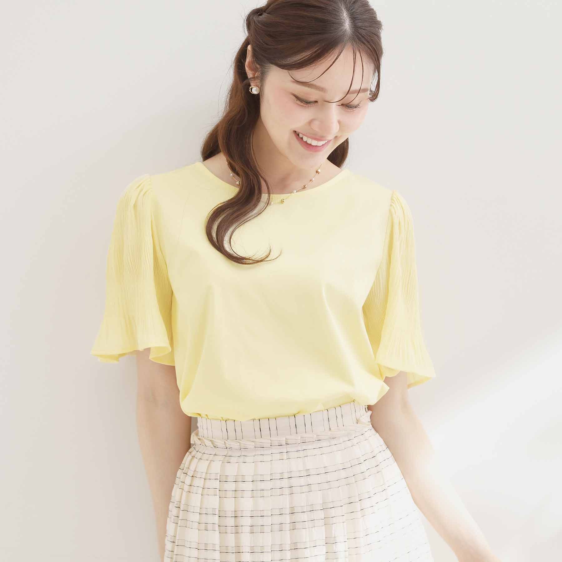 Couture broach「60シルマジョリカプリーツスリーブ」|Tシャツ・カットソー|