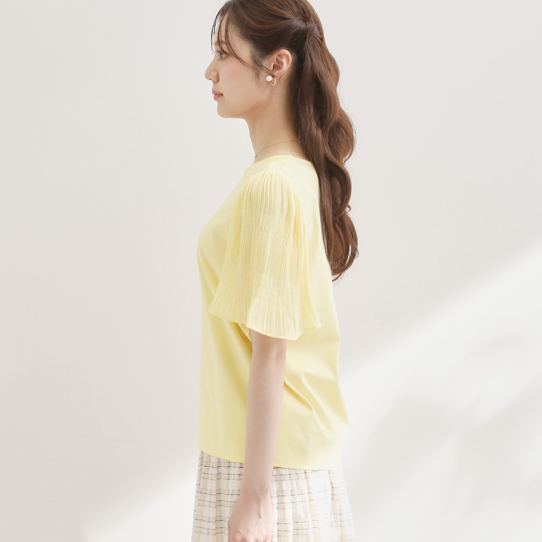 Couture broach「60シルマジョリカプリーツスリーブ」|Tシャツ・カットソー|