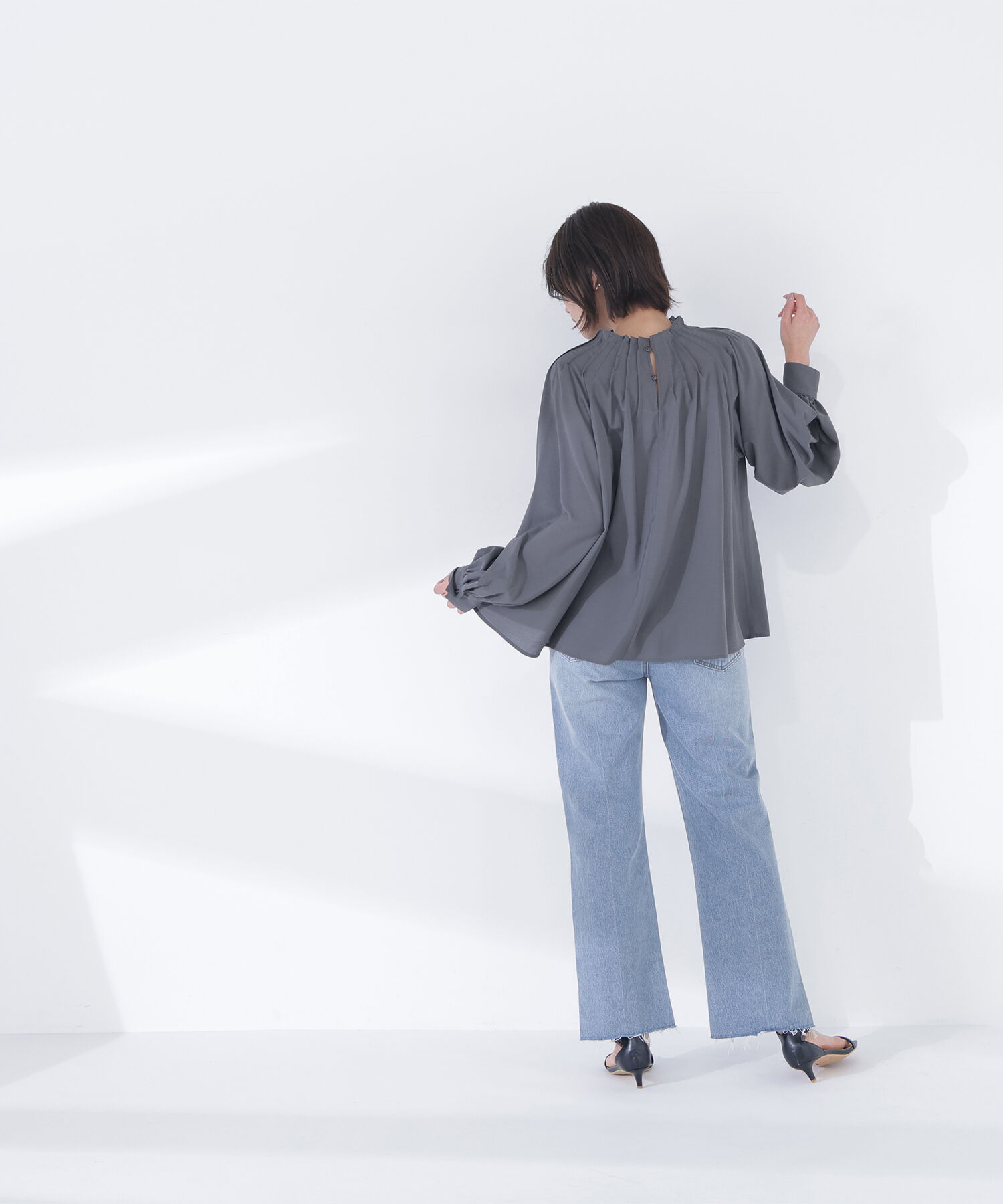  「タックネックブラウス」|シャツ・ブラウス|
