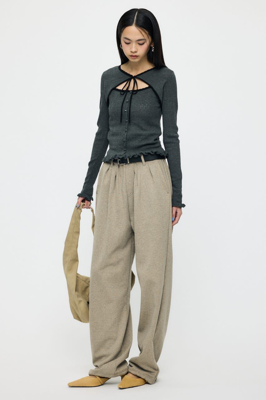MOUSSY「BOW DESIGN LAYERED ニット」|ニット・セーター|