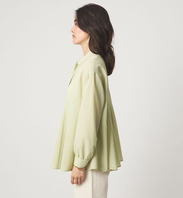 UNITED ARROWS green label relaxing「［size SHORTあり］ミルフィーユ フレア ブラウス」|シャツ・ブラウス|