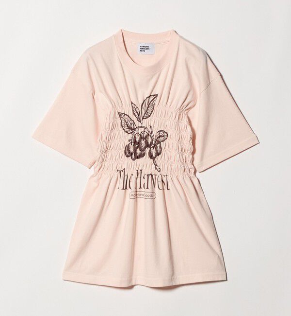 UNITED ARROWS green label relaxing「【別注】＜Various Timeless Arts＞シャーリング プリント Tシャツ」|Tシャツ・カットソー|