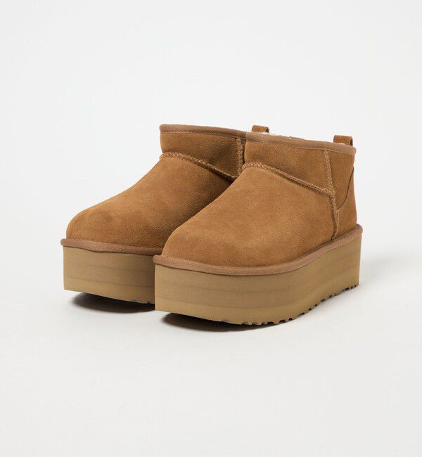 BEAUTY&YOUTH UNITED ARROWS「＜UGG＞クラシック ウルトラミニプラットフォーム ブーツ」|ショートブーツ|