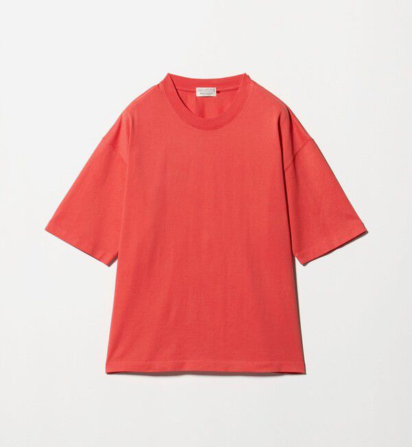 BEAUTY&YOUTH UNITED ARROWS「ギザ ガーメントダイ クロップド Tシャツ」|Tシャツ・カットソー|RED