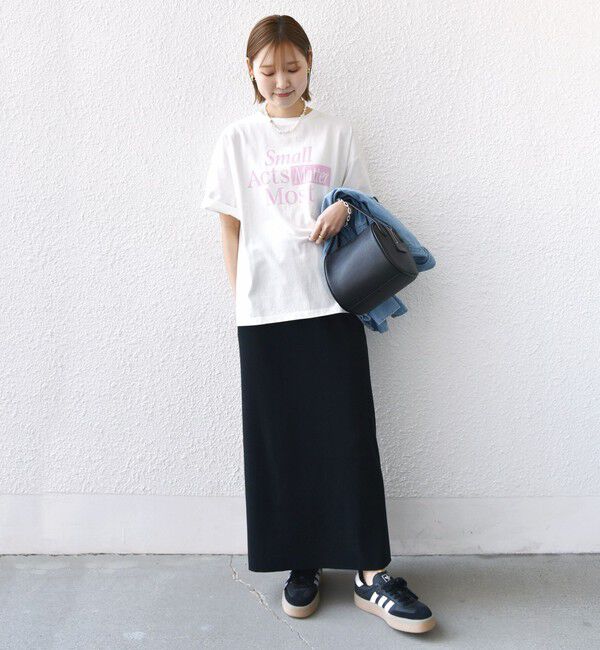 SHIPS for women「《一部追加予約》【SHIPS別注】81BRANCA:ロゴ 5分袖 TEE」|Tシャツ・カットソー|