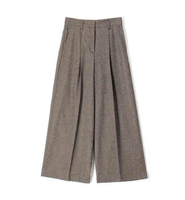 Ballsey「メランジカルゼ タックワイドパンツ」|その他|47 ライトブラウン