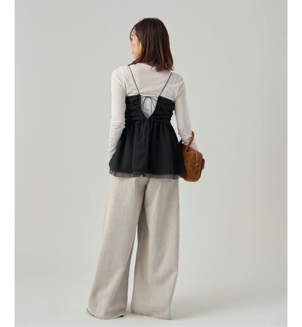 VERMEIL par iena「Tiered キャミトップ」|キャミソール|