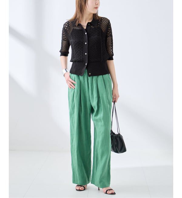 journal standard L'essage「《予約》レースジャガードポロシャツニット」|ニット・セーター|