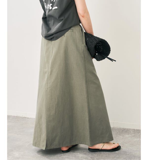 Spick and Span「ウォッシュドツイルナロースカート」|スカート|
