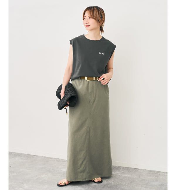 Spick and Span「ウォッシュドツイルナロースカート」|スカート|