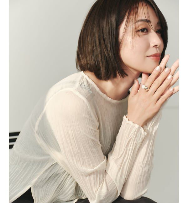 Spick and Span「《予約》【SAMH by LILAS】 MELTED MOON RING SV」|リング|