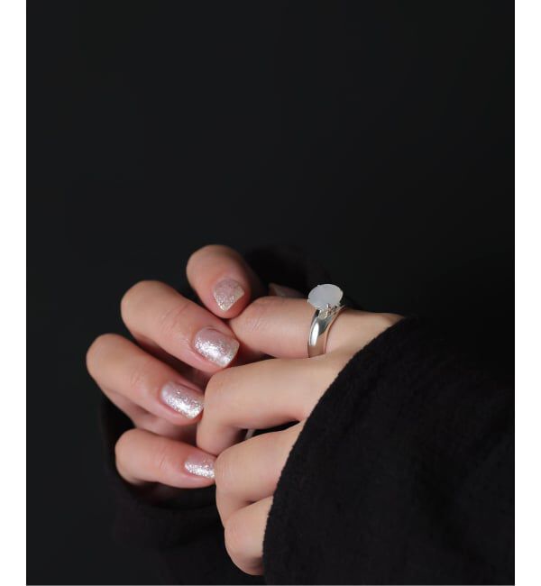 Spick and Span「《予約》【SAMH by LILAS】 MELTED MOON RING SV」|リング|