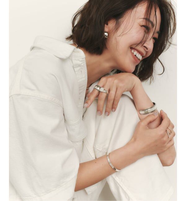 Spick and Span「《予約》【SAMH by LILAS】 MELTED MOON RING SV」|リング|