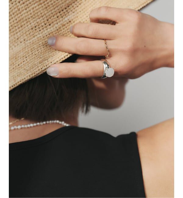 Spick and Span「《予約》【SAMH by LILAS】 MELTED MOON RING SV」|リング|