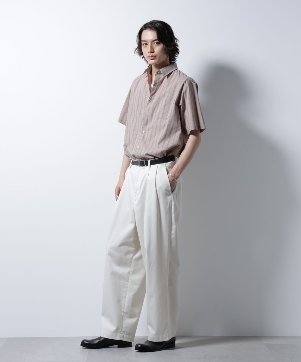 nano･universe「「ICE FLOW LINEN」バリエーションシャツ 半袖」|シャツ・ブラウス|