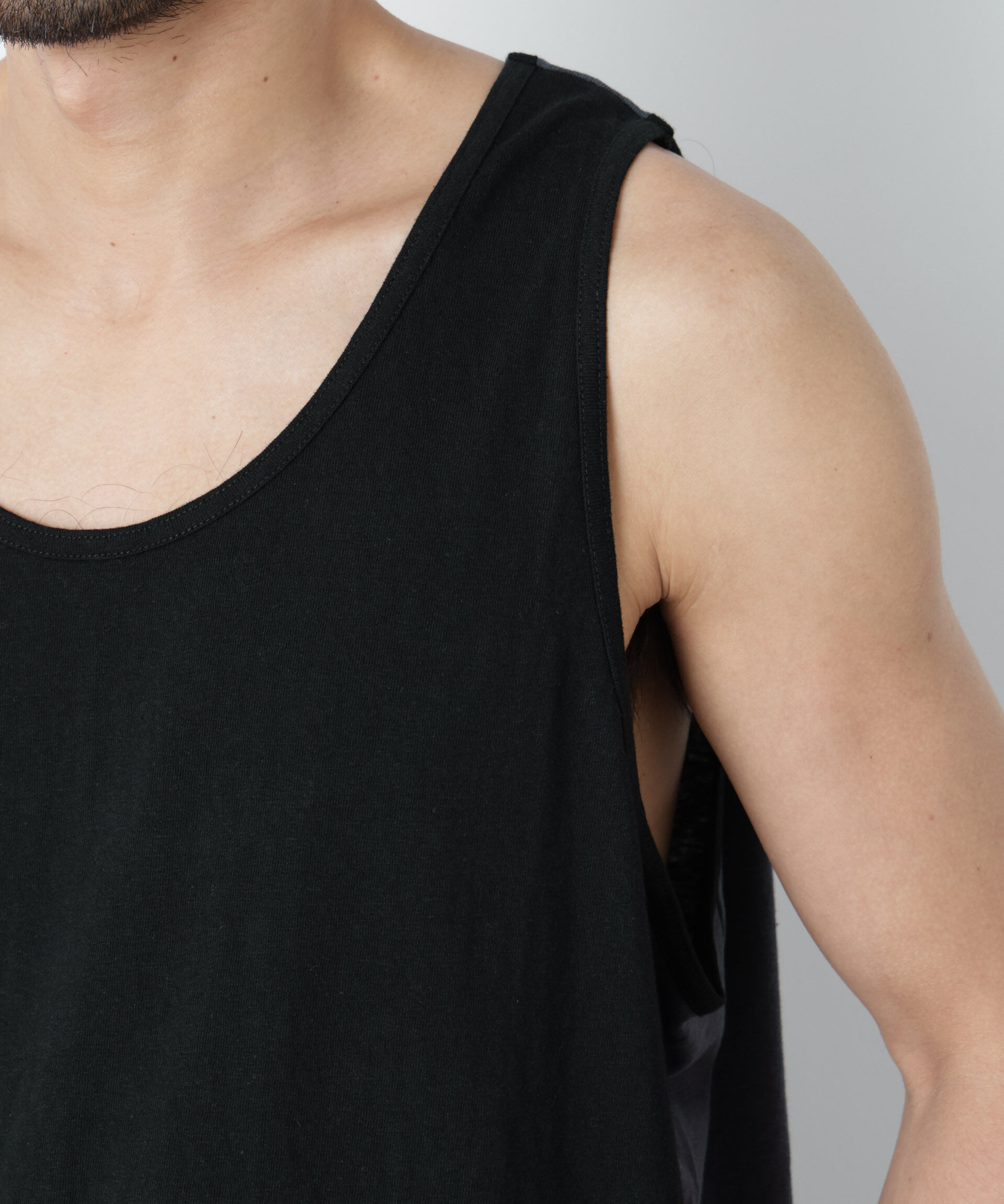 nano･universe「Raffy Cotton Jersey_切替タンクトップ」|Tシャツ・カットソー|