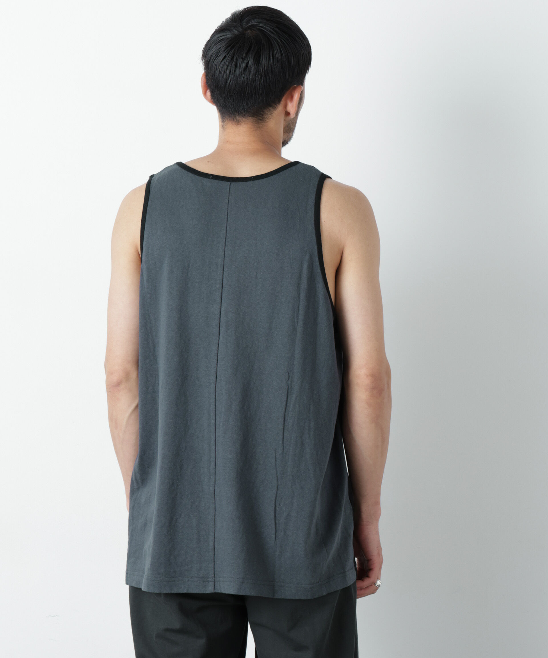 nano･universe「Raffy Cotton Jersey_切替タンクトップ」|Tシャツ・カットソー|