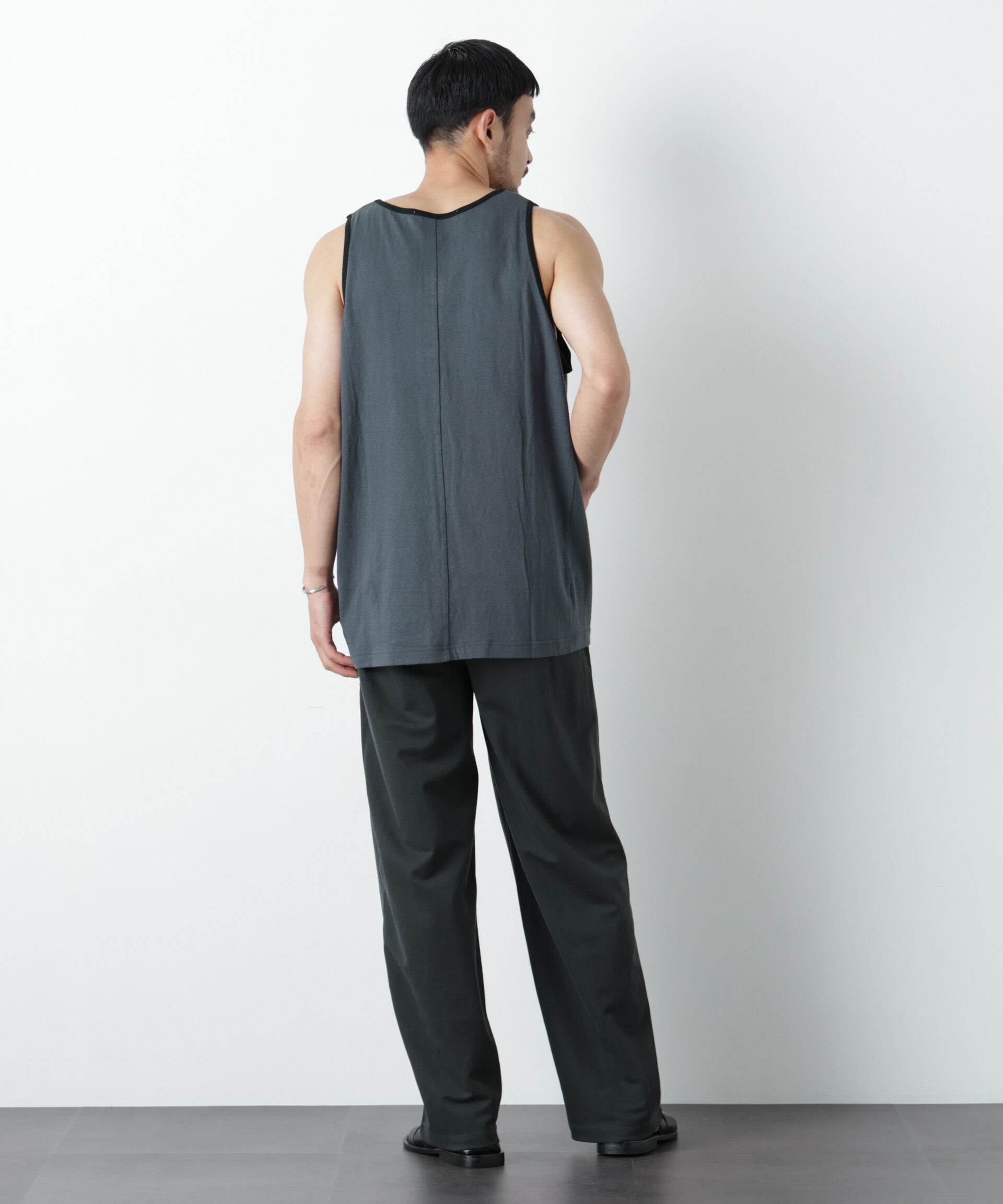 nano･universe「Raffy Cotton Jersey_切替タンクトップ」|Tシャツ・カットソー|