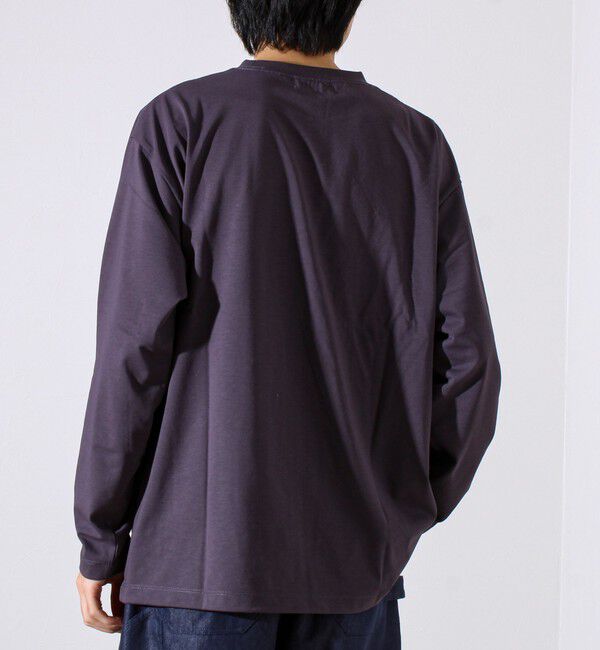 GLOSTER「【MARUDE COTTON】ロープ刺繍Ｔ ロングスリーブ」|Tシャツ・カットソー|