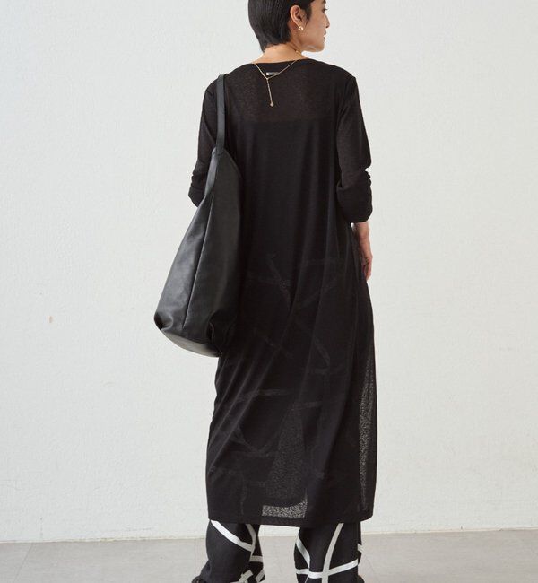  「≪新色登場！レイヤードスタイル≫シアーハイスリットワンピース」|ワンピース|