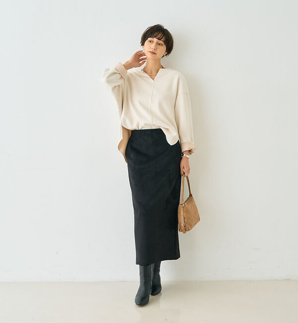 Rouge vif「圧縮ニットプルオーバーブラウス」|ニット・セーター|