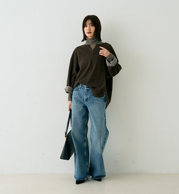 Rouge vif「圧縮ニットプルオーバーブラウス」|ニット・セーター|