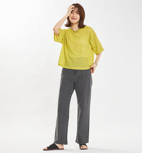 abahouse mavie「メッシュレースプルオーバー」|Tシャツ・カットソー|