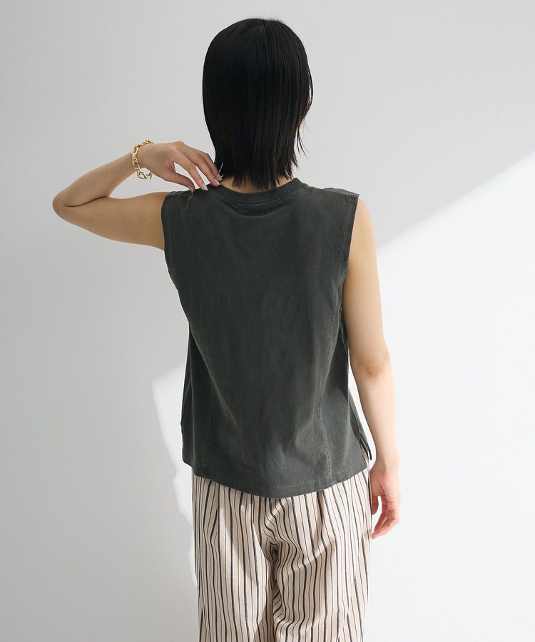Green Parks「・DOUBLE FLAGS ピグメント切替ノースリTEE」|Tシャツ・カットソー|