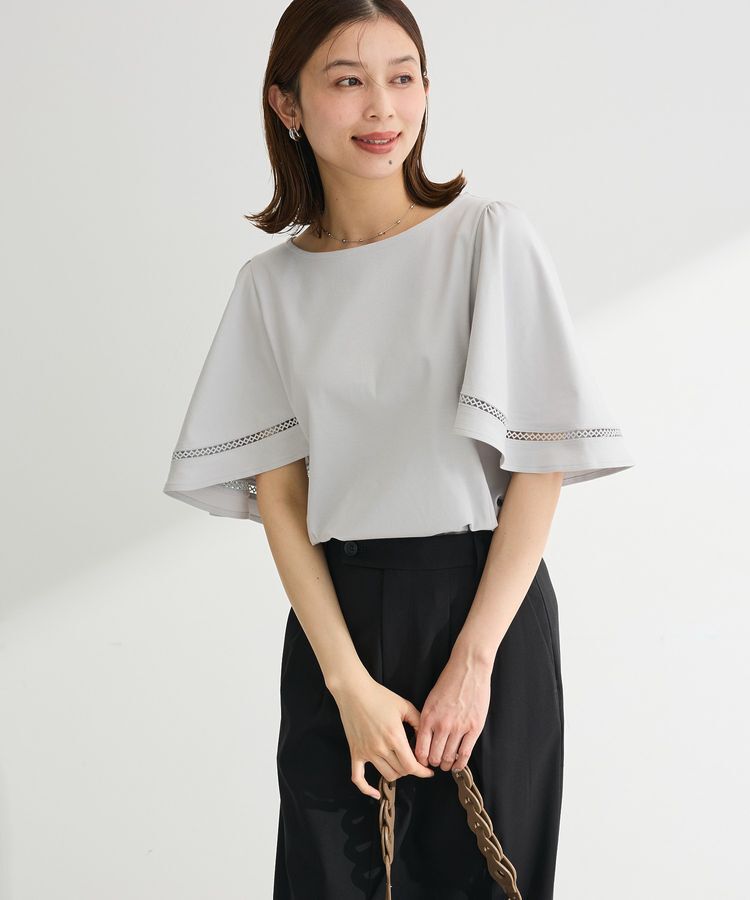 Green Parks「華やぎカットソー(フレアスリーブ)」|Tシャツ・カットソー|Light Gray