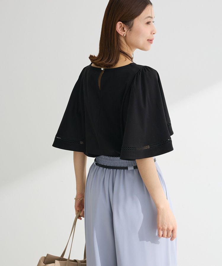 Green Parks「華やぎカットソー(フレアスリーブ)」|Tシャツ・カットソー|Black