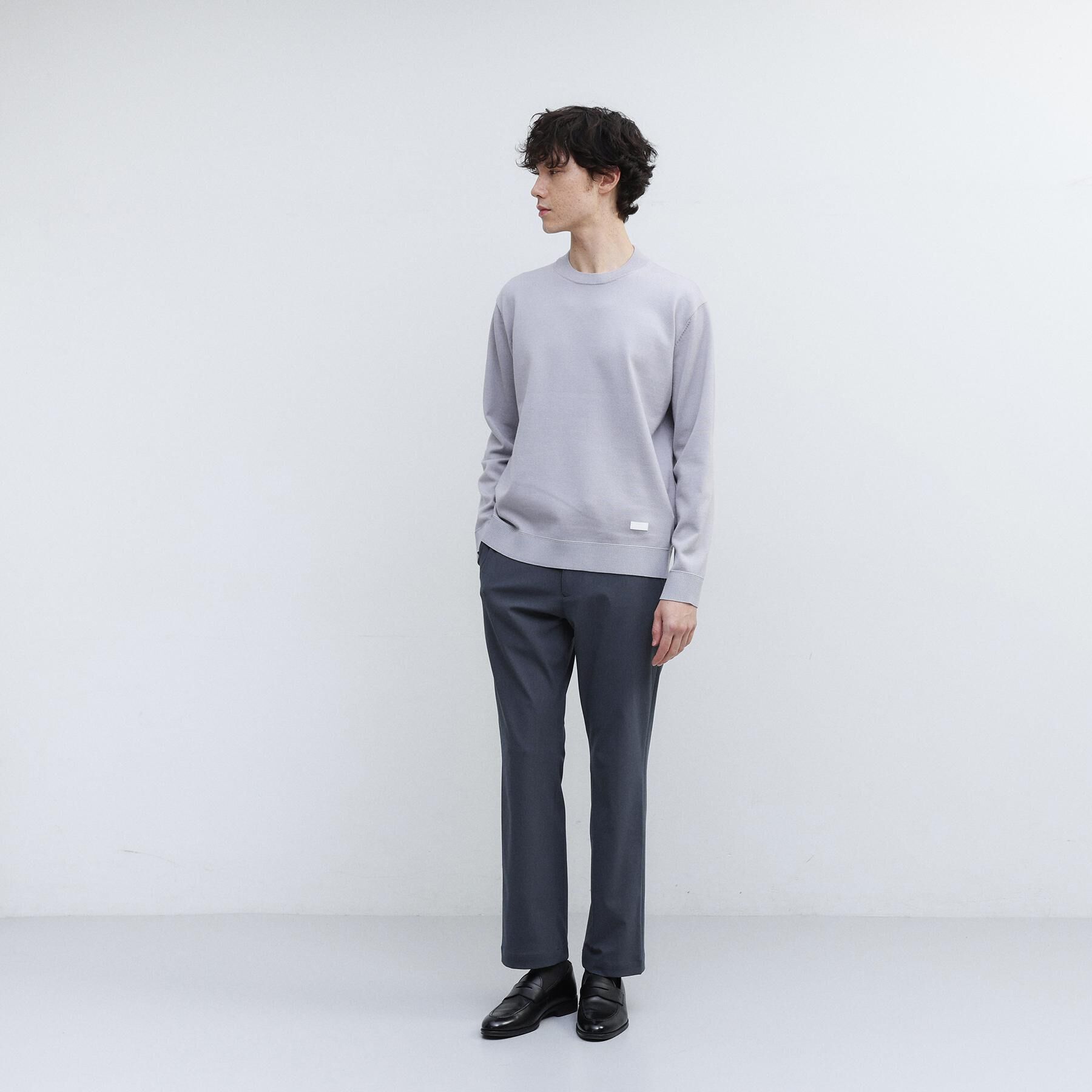 TAKEO KIKUCHI「【Sサイズ～】アンチピリング テーラードネック ニット」|ニット・セーター|