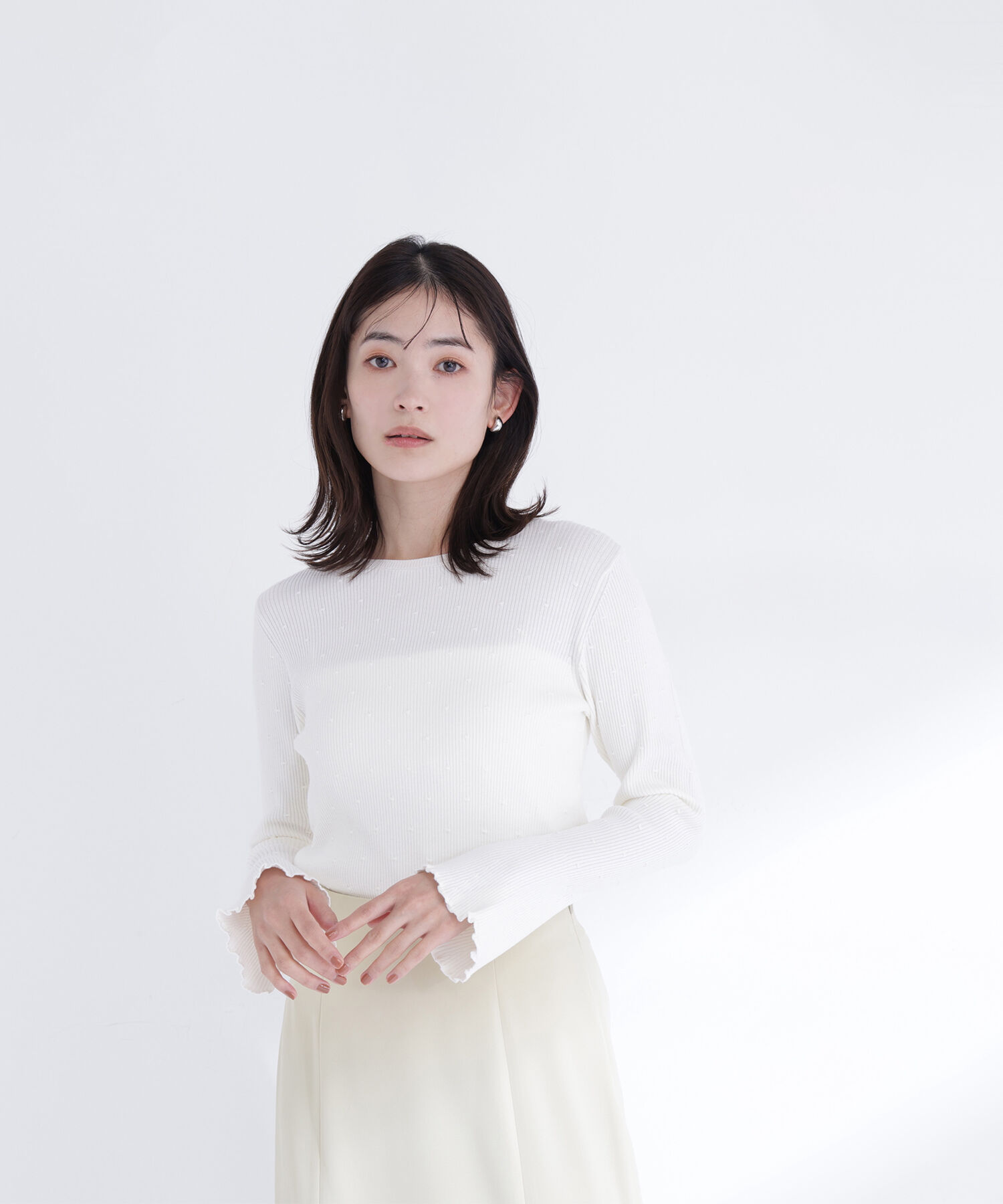 「ドットジャガードニット」|ニット・セーター|