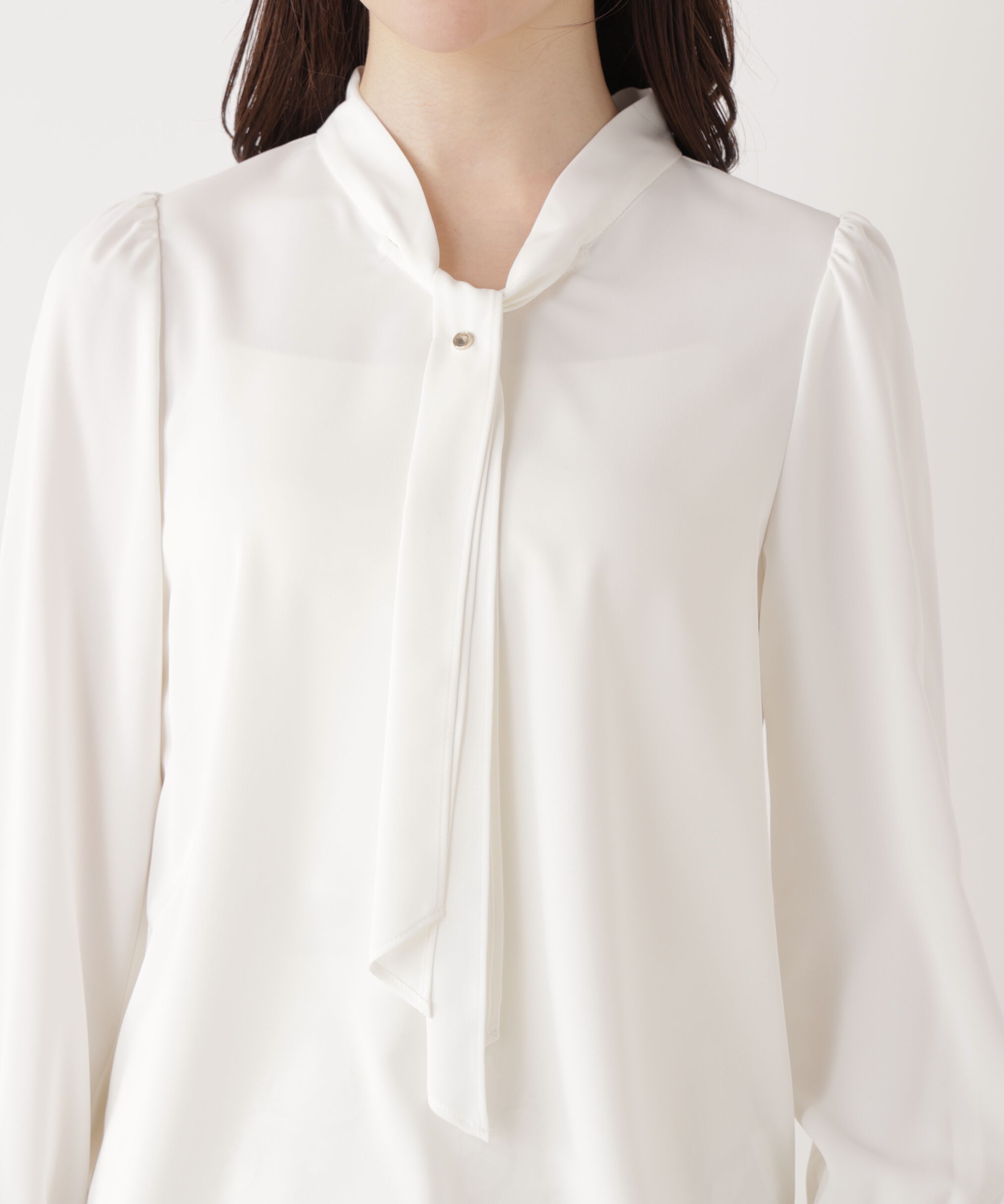 PROPORTION BODY DRESSING「キラ釦ボウタイブラウス　26SS」|シャツ・ブラウス|