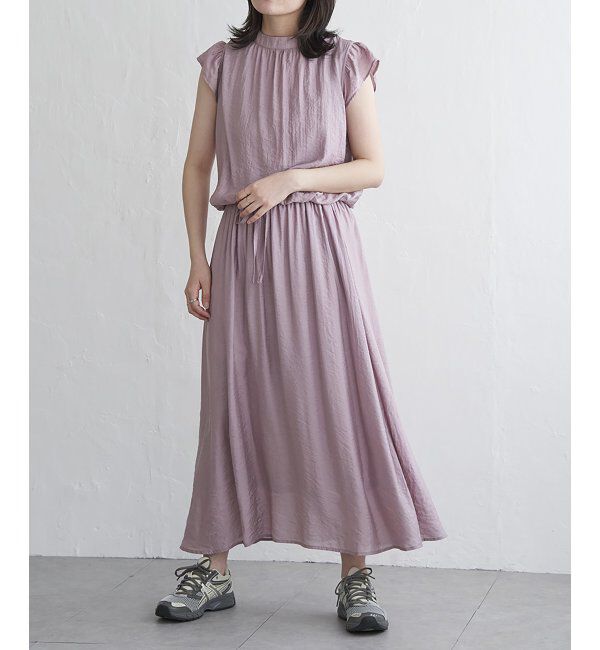 VENCE share style「RNオーガンプチハイネックワンピース」|ワンピース|