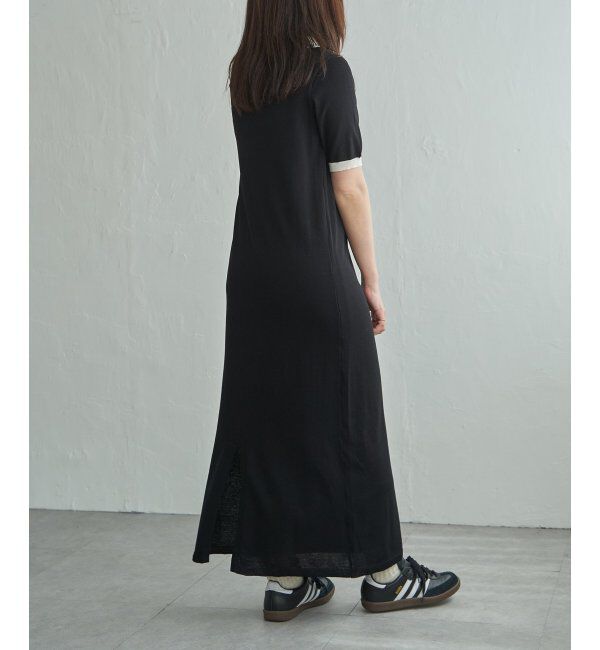 VENCE share style「バイカラーロングポロワンピース」|ワンピース|