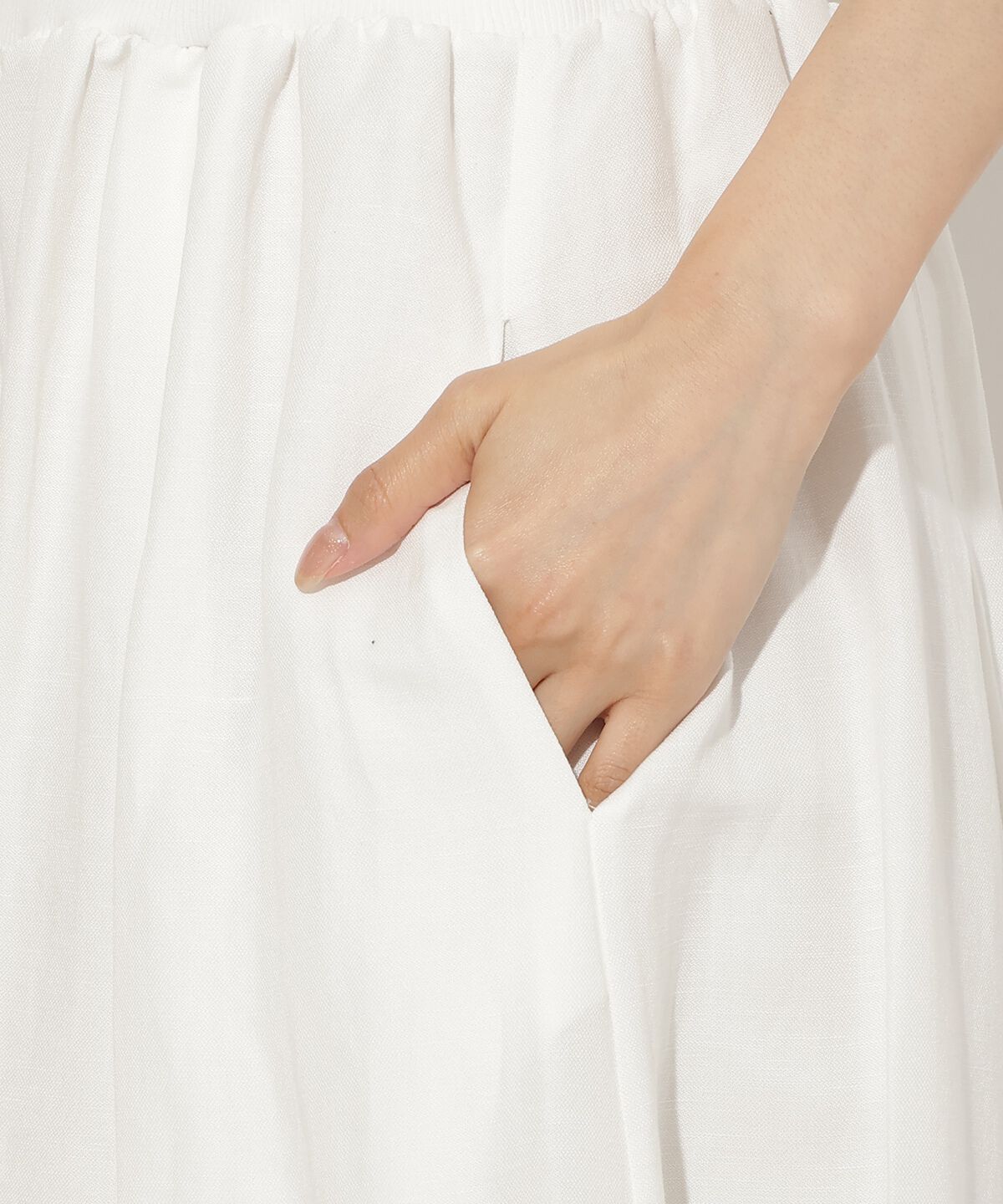 アンドクチュール「リネンタックフレアパンツ」|その他|