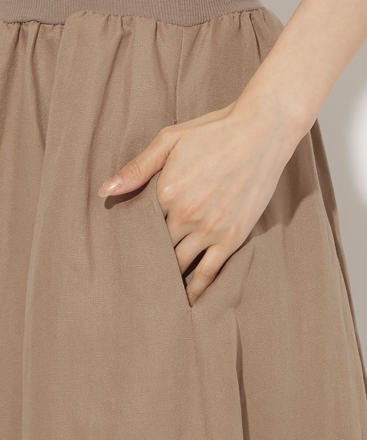 アンドクチュール「リネンタックフレアパンツ」|その他|
