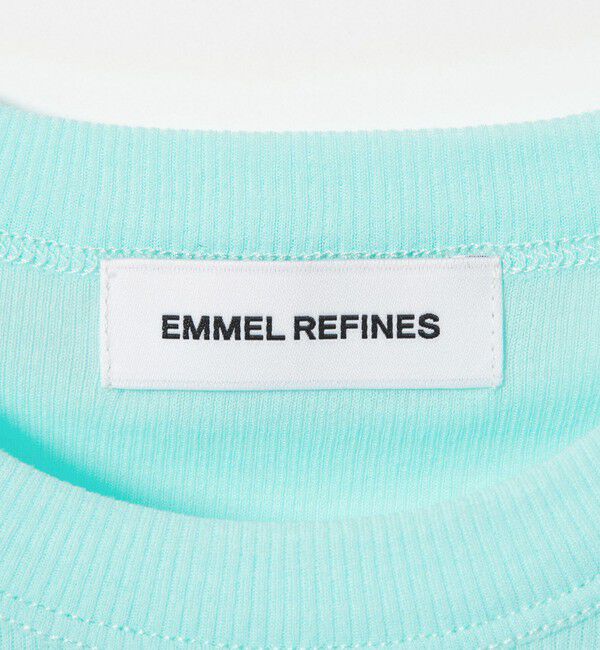 EMMEL REFINES「＜EMMEL REFINES＞EM シアーテレコ クルーネック Tシャツ」|Tシャツ・カットソー|