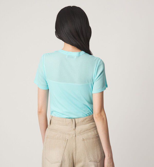 EMMEL REFINES「＜EMMEL REFINES＞EM シアーテレコ クルーネック Tシャツ」|Tシャツ・カットソー|