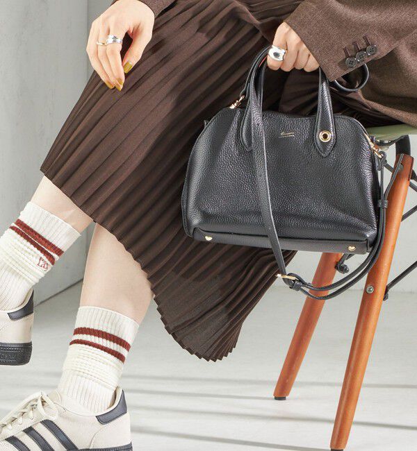 SHIPS for women「BEAURE: ミニ パーテーション ボストン」|ショルダー・メッセンジャー|ブラック