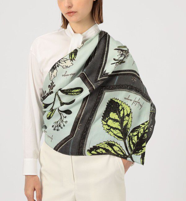 TOMORROWLAND GOODS「【別注】 manipuri FLAME FLOWER スカーフ」|バンダナ・スカーフ|